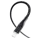 Kabel do szybkiego ładowania 120W 1m 3w1 USB - USB-C / microUSB / Lightning Dudao L22X - srebrny