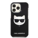 Etui Karl Lagerfeld Choupette Head na iPhone 13 Pro Max - czarne