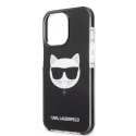 Etui Karl Lagerfeld Choupette Head na iPhone 13 Pro Max - czarne