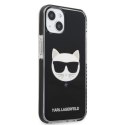 Etui Karl Lagerfeld Choupette Head na iPhone 13 - czarne