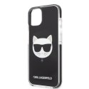 Etui Karl Lagerfeld Choupette Head na iPhone 13 - czarne