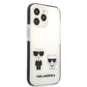 Etui Karl Lagerfeld Karl&Choupette na iPhone 13 Pro Max - białe