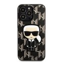 Etui Karl Lagerfeld Monogram Ikonik Patch na iPhone 13 Pro Max - czarne