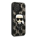 Etui Karl Lagerfeld Monogram Ikonik Patch na iPhone 13 Pro Max - czarne