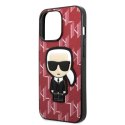 Etui Karl Lagerfeld Monogram Ikonik Patch na iPhone 13 Pro Max - czerwone