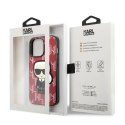 Etui Karl Lagerfeld Monogram Ikonik Patch na iPhone 13 Pro Max - czerwone