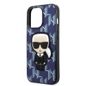 Etui Karl Lagerfeld Monogram Ikonik Patch na iPhone 13 Pro Max - niebieskie