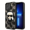 Etui Karl Lagerfeld Monogram Ikonik Patch na iPhone 13 Pro / iPhone 13 - czarne