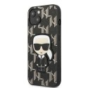 Etui Karl Lagerfeld Monogram Ikonik Patch na iPhone 13 - czarne