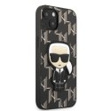 Etui Karl Lagerfeld Monogram Ikonik Patch na iPhone 13 - czarne