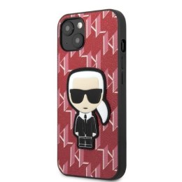 Etui Karl Lagerfeld Monogram Ikonik Patch na iPhone 13 - czerwone