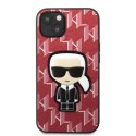 Etui Karl Lagerfeld Monogram Ikonik Patch na iPhone 13 - czerwone