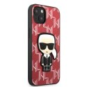 Etui Karl Lagerfeld Monogram Ikonik Patch na iPhone 13 - czerwone