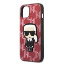 Etui Karl Lagerfeld Monogram Ikonik Patch na iPhone 13 - czerwone