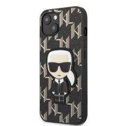 Etui Karl Lagerfeld Monogram Ikonik Patch na iPhone 13 mini - czarne