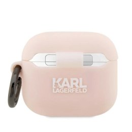 Etui Karl Lagerfeld Silicone Choupette Head 3D na AirPods 3 - różowe