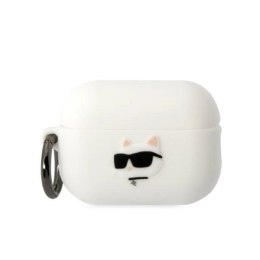 Etui Karl Lagerfeld Silicone Choupette Head 3D na AirPods Pro 2 - białe