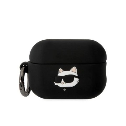 Etui Karl Lagerfeld Silicone Choupette Head 3D na AirPods Pro 2 - czarne