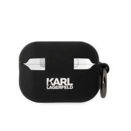 Etui Karl Lagerfeld Silicone Choupette Head 3D na AirPods Pro 2 - czarne