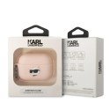 Etui Karl Lagerfeld Silicone Choupette Head 3D na AirPods Pro 2 - różowe