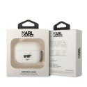 Etui Karl Lagerfeld Silicone Choupette Head 3D na AirPods Pro - białe