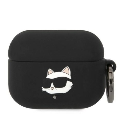 Etui Karl Lagerfeld Silicone Choupette Head 3D na AirPods Pro - czarne