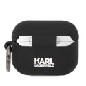 Etui Karl Lagerfeld Silicone Choupette Head 3D na AirPods Pro - czarne