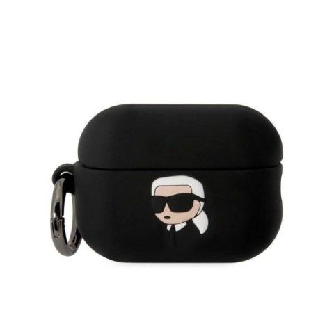 Etui Karl Lagerfeld Silicone Karl Head 3D na AirPods Pro 2 - czarne