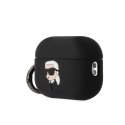 Etui Karl Lagerfeld Silicone Karl Head 3D na AirPods Pro 2 - czarne