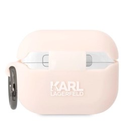 Etui Karl Lagerfeld Silicone Karl Head 3D na AirPods Pro - różowe