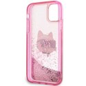 Etui Karl Lagerfeld Glitter Choupette Head na iPhone 11 / Xr - różowe