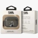 Etui Karl Lagerfeld Glitter Karl&Choupette na AirPods Pro 2 - czarne