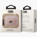 Etui Karl Lagerfeld Ikonik Choupette na AirPods Pro 2 - różowe