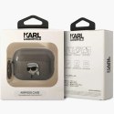 Etui Karl Lagerfeld Ikonik Karl na AirPods Pro 2 - czarne