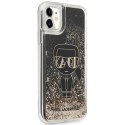 Etui Karl Lagerfeld Liquid Glitter Gatsby na iPhone 11 / Xr - czarne