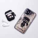 Etui Karl Lagerfeld Liquid Glitter Gatsby na iPhone 11 / Xr - czarne