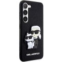 Etui Karl Lagerfeld Saffiano Karl&Choupette na Samsung Galaxy S23 - czarne