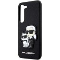 Etui Karl Lagerfeld Saffiano Karl&Choupette na Samsung Galaxy S23 - czarne