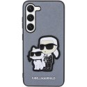 Etui Karl Lagerfeld Saffiano Karl&Choupette na Samsung Galaxy S23+ - szare