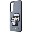 Etui Karl Lagerfeld Saffiano Karl&Choupette na Samsung Galaxy S23+ - szare