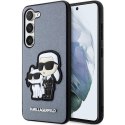 Etui Karl Lagerfeld Saffiano Karl&Choupette na Samsung Galaxy S23 - szare