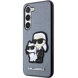 Etui Karl Lagerfeld Saffiano Karl&Choupette na Samsung Galaxy S23 - szare