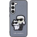 Etui Karl Lagerfeld Saffiano Karl&Choupette na Samsung Galaxy S23 - szare