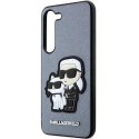 Etui Karl Lagerfeld Saffiano Karl&Choupette na Samsung Galaxy S23 - szare