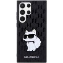 Etui Karl Lagerfeld Saffiano Monogram Choupette na Samsung Galaxy S23 Ultra - czarne