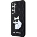 Etui Karl Lagerfeld Saffiano Monogram Choupette na Samsung Galaxy S23+ - czarne