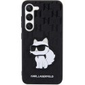 Etui Karl Lagerfeld Saffiano Monogram Choupette na Samsung Galaxy S23+ - czarne