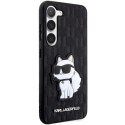 Etui Karl Lagerfeld Saffiano Monogram Choupette na Samsung Galaxy S23+ - czarne