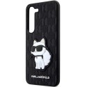 Etui Karl Lagerfeld Saffiano Monogram Choupette na Samsung Galaxy S23+ - czarne