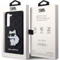 Etui Karl Lagerfeld Saffiano Monogram Choupette na Samsung Galaxy S23+ - czarne